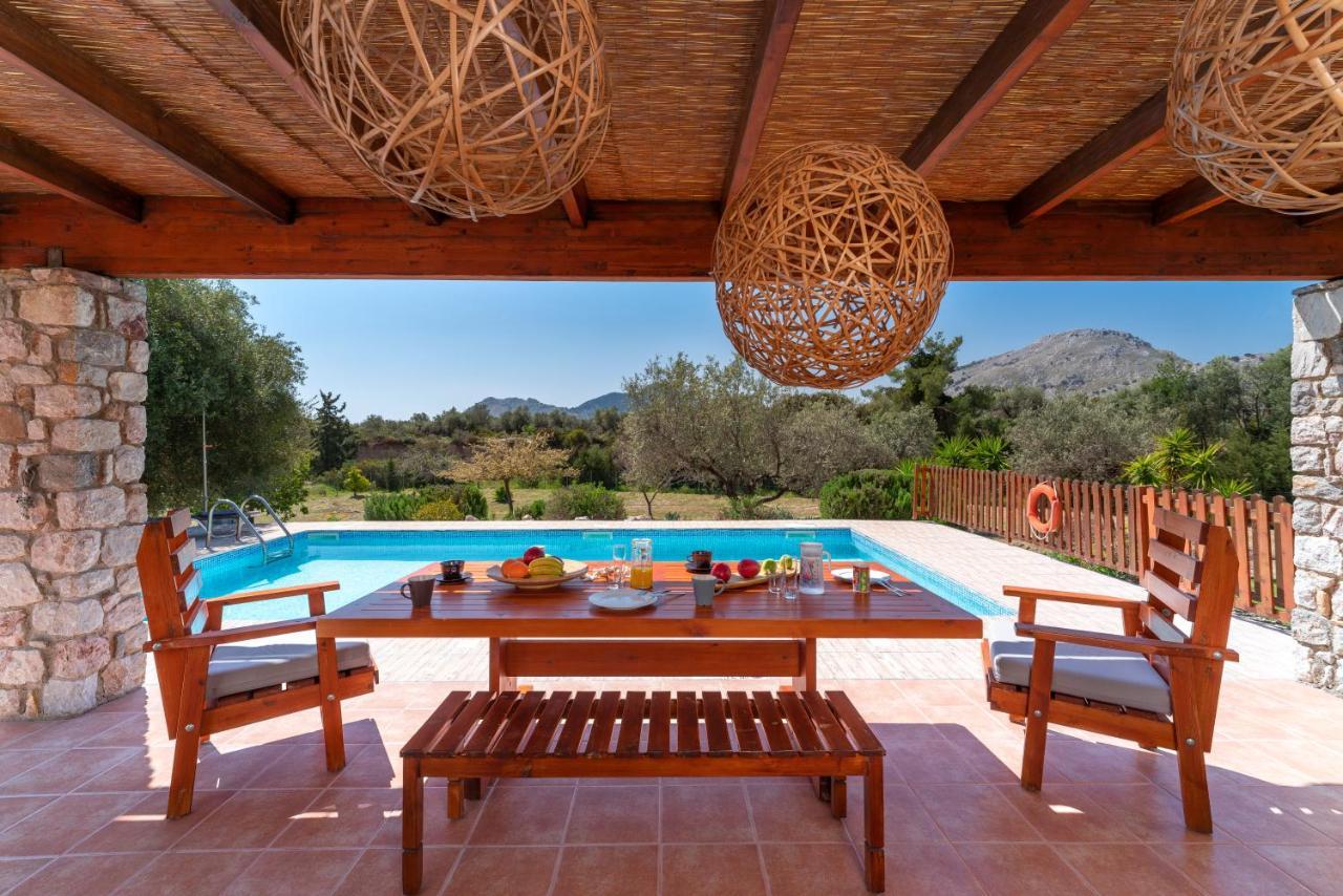 Olive Private Villa Swimming Pool 5 Bdr Kolymbia Rhodes Ngoại thất bức ảnh