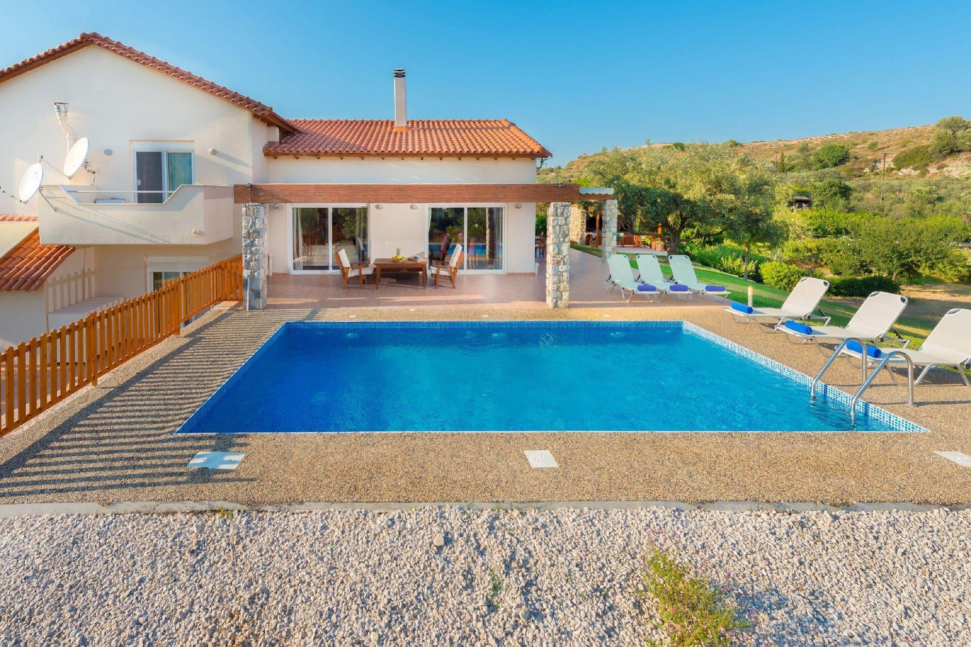 Olive Private Villa Swimming Pool 5 Bdr Kolymbia Rhodes Ngoại thất bức ảnh